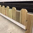 Ξύλινο Φραχτάκι Καρφωτό για Παρτέρια/Μποστάνια