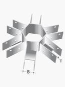 Βάση Στήριξης για Κιόσκι Εξάγωνο